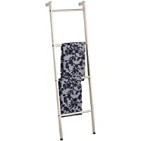 mDesign Organizador de baño para Colgar Toallas con Forma de Escalera – Toallero de pie con Cuatro Barras de Metal…